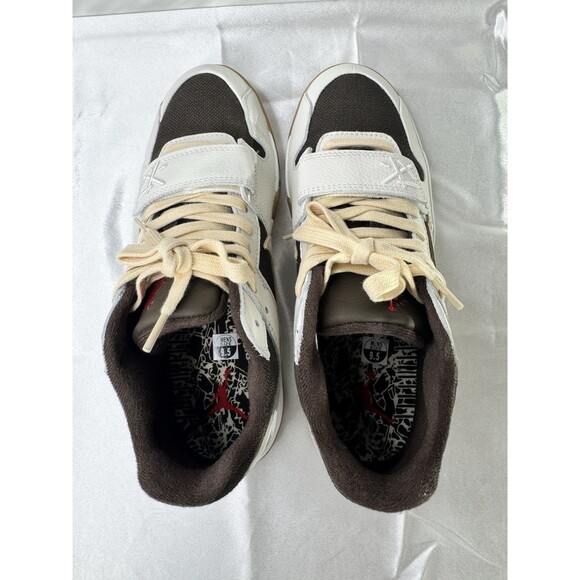 Travis Scott x Jordan Jumpman Jack TR Sail Light Umber Men’s 9.5 Shoes Mocha - Picture 3 of 16